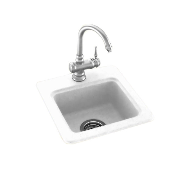Swan Surfaces 15" L x 15" W DropIn/Undermount Bar Sink & Reviews Wayfair